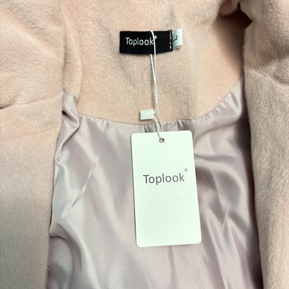 Women’s coat in a size L, dusty pink colour. - Picture 4 of 6